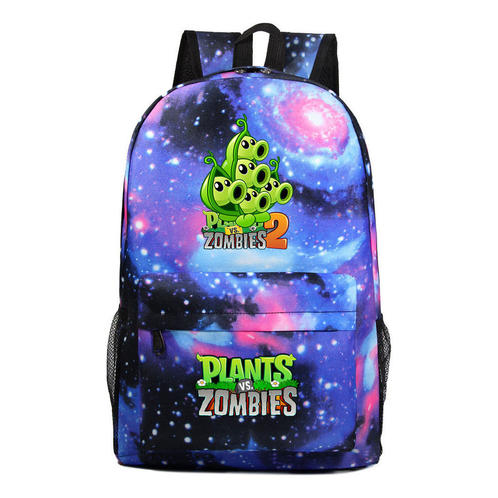 Game Plants Youth Student School Bag Men's And Women's Leisure Backpack