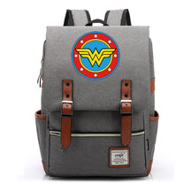 Anime Wonder Woman Printed Youth Student School Bag Men's And Women's Leisure Belt Buckle Backpack