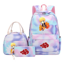 Naruto Girls School Bag Lunch Bag Three Piece Set Backpack Set