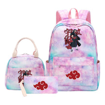 Naruto Student Girl Backpack Lunch Bag Three Piece Set Backpack Set
