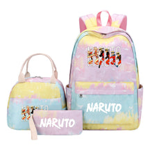 Naruto Student Girl Backpack Lunch Bag Three Piece Set Backpack Set