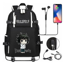 Death Note Usb Large Capacity Youth Student Backpack Men's And Women's Leisure Travel Backpack