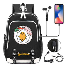 Comic Egg Yolk Lazy Egg Teenage Student Backpack Usb Boys And Girls Casual Backpack