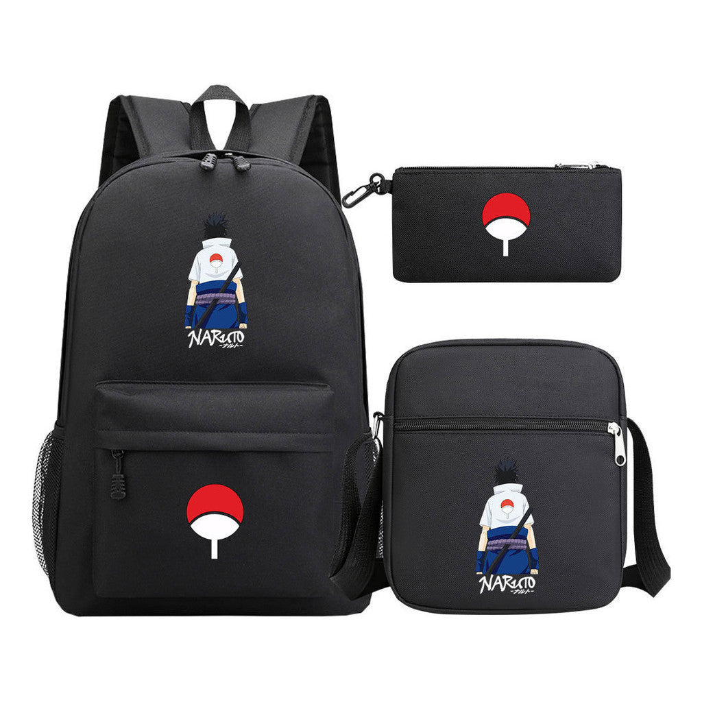 Naruto Starry Sky Youth School Bag Three Piece Set For Boys And Girls Backpack Set