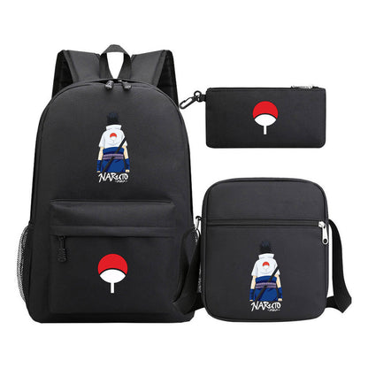 Naruto Starry Sky Youth School Bag Three Piece Set For Boys And Girls Backpack Set