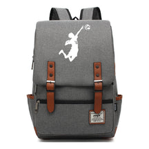 Volleyball Youth Printed Student School Bag Casual Belt Buckle Classic Backpack