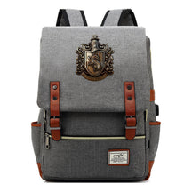 Academy Of Magic Teen Student School Bag Usb Casual Belt Buckle Backpack