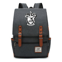 School Of Witchcraft And Wizardry Printed Youth School Bag Casual Belt Buckle Classic Backpack 38*27*12.5cm