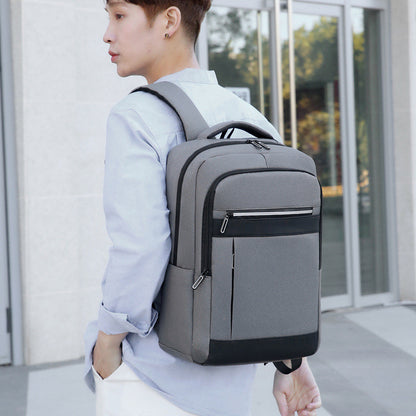 Backpack, Large Capacity Travel Bag, Business Computer Bag, Male Student Backpack, Simple And Casual Backpack