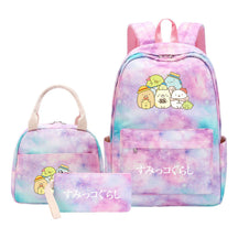 Corner Biology Student School Bag Lunch Bag Three Piece Set Backpack Set