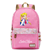 Anime Beauty Girl Warrior Youth School Bag Fragmented Flower Leisure Backpack