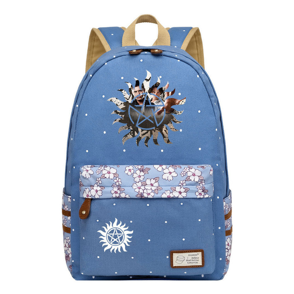 Evil Power Printed Student School Bag Fashion Casual Backpack