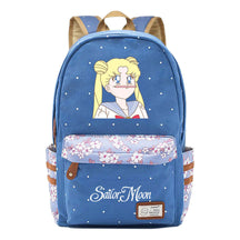 Anime Surrounding Beauty Girl Warrior Youth Student School Bag Fragmented Flower Boy's And Girl's Leisure Backpack