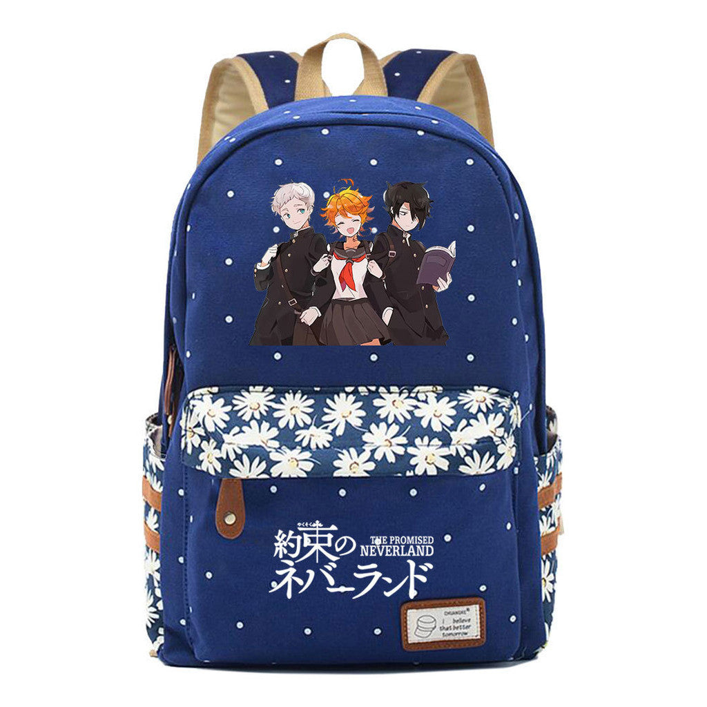 Promised Dream Island Printed Teenage Student Backpack With Floral Floral Floral Casual Backpack For Men And Women