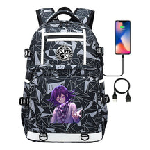 Cartoon Cartoon Printed Usb Youth Student Backpack Men's And Women's Backpack Leisure Travel Backpack