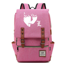 Manga Death Note Youth Student School Bag Men's And Women's Leisure Belt Buckle Backpack