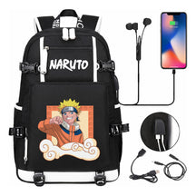 Naruto Usb Large Capacity Youth Student Backpack For Men And Women's Leisure Travel Backpack