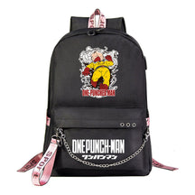 Comic One Punch Superman Printed Usb Youth Student Backpack Men's And Women's Leisure Travel Backpack