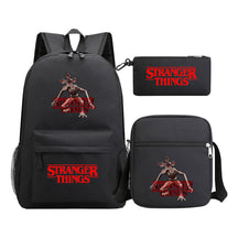 Strange Story Starry Sky Printed Youth Student Backpack 3-piece Set For Men And Women, Backpack Set