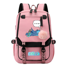 Usb Youth Backpack With Casual Woven Strap Flap Backpack