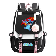 Usb Youth Backpack With Casual Woven Strap Flap Backpack