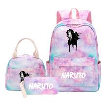 Naruto Teenage Girls School Bag Lunch Bag Three Piece Backpack Set