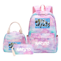 Naruto Student Girl Backpack Lunch Bag Three Piece Set Backpack Set