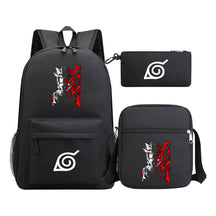 Anime Naruto Starry Sky Student School Bag Three Piece Set Backpack Set