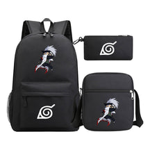 Anime Naruto Starry Sky Student School Bag Three Piece Set Backpack Set