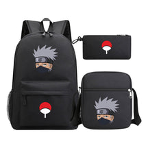 Anime Naruto Starry Sky Youth School Bag Three Piece Set For Men And Women Backpack Set