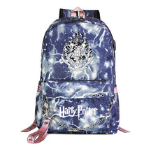 School Of Witchcraft And Wizardry Badge Usb Youth Student Backpack For Men And Women's Leisure Travel Backpack