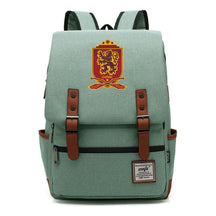 School Of Witchcraft And Wizardry Printed Youth Student Backpack For Men And Women, Casual Belt Buckle, Classic Backpack