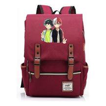 Anime My Heroes Academy Printed Youth Student School Bag Casual Belt Buckle Classic Backpack