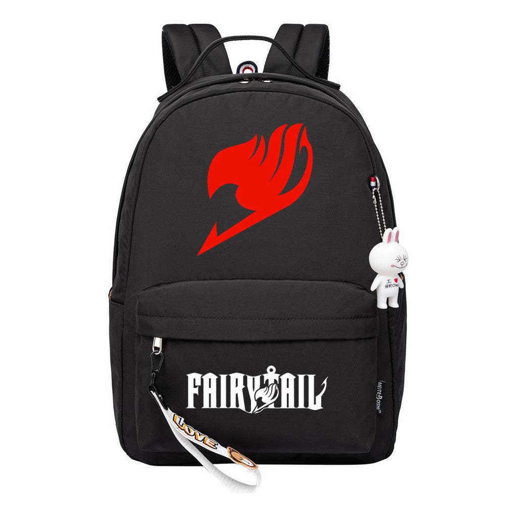 Printed Teenage Student Backpack Men And Women, Casual Bag Girls Backpack