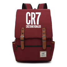 Football Star Cristiano Ronaldo Printed Backpack For Men And Women With Casual Belt Buckle Classic Backpack