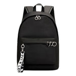 Fashionable Printed Teenage Student Backpack, Female Woven Strap Casual Backpack