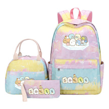 Game Corner Biology Youth Student Girls School Bag Lunch Bag Three Piece Set Backpack Set