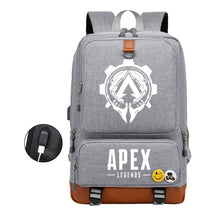 Apex Hero Print Usb Student Backpack Leisure Travel Backpack