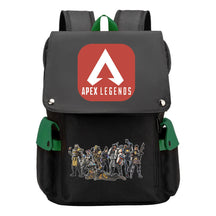Apex Hero Print Usb Charging Cap Headpiece Student Backpack Leisure Backpack