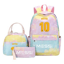 Sports Football Stars, Teenagers, Students, Girls, Backpacks, Lunch Bags, 3-piece Backpack Set