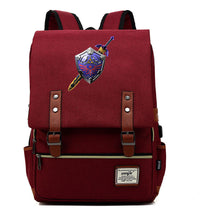 Printed Youth Student Backpack Usb Men's And Women's Casual Backpack