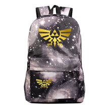 Golden Printed Youth Student Backpack Men And Women's Leisure Backpack