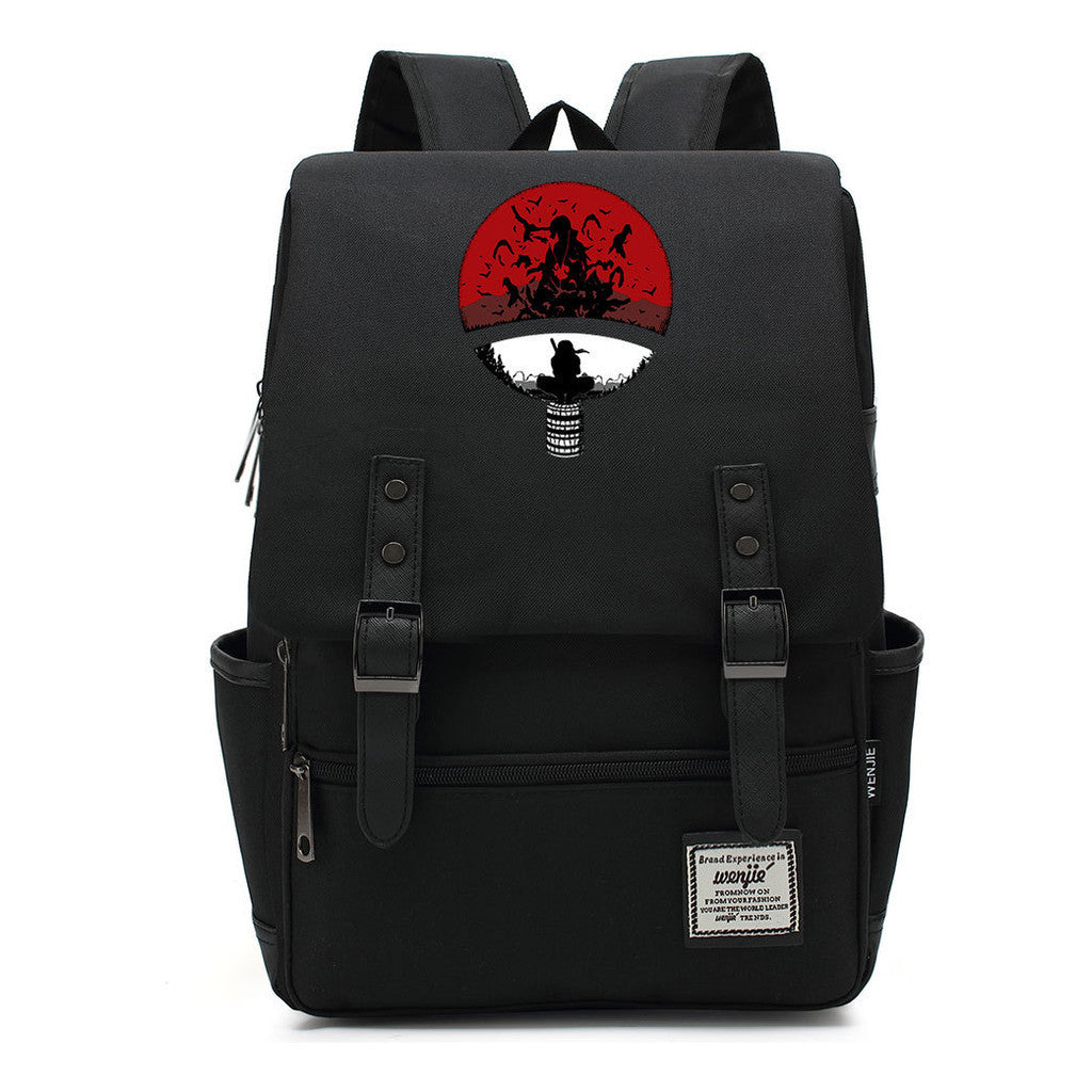 Naruto Printed Schoolbag Leisure Belt Buckle Classic Backpack Young Students