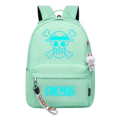 Cartoon Pirate Wang Lufei Youth Student School Bag Leisure Bag Girl Backpack