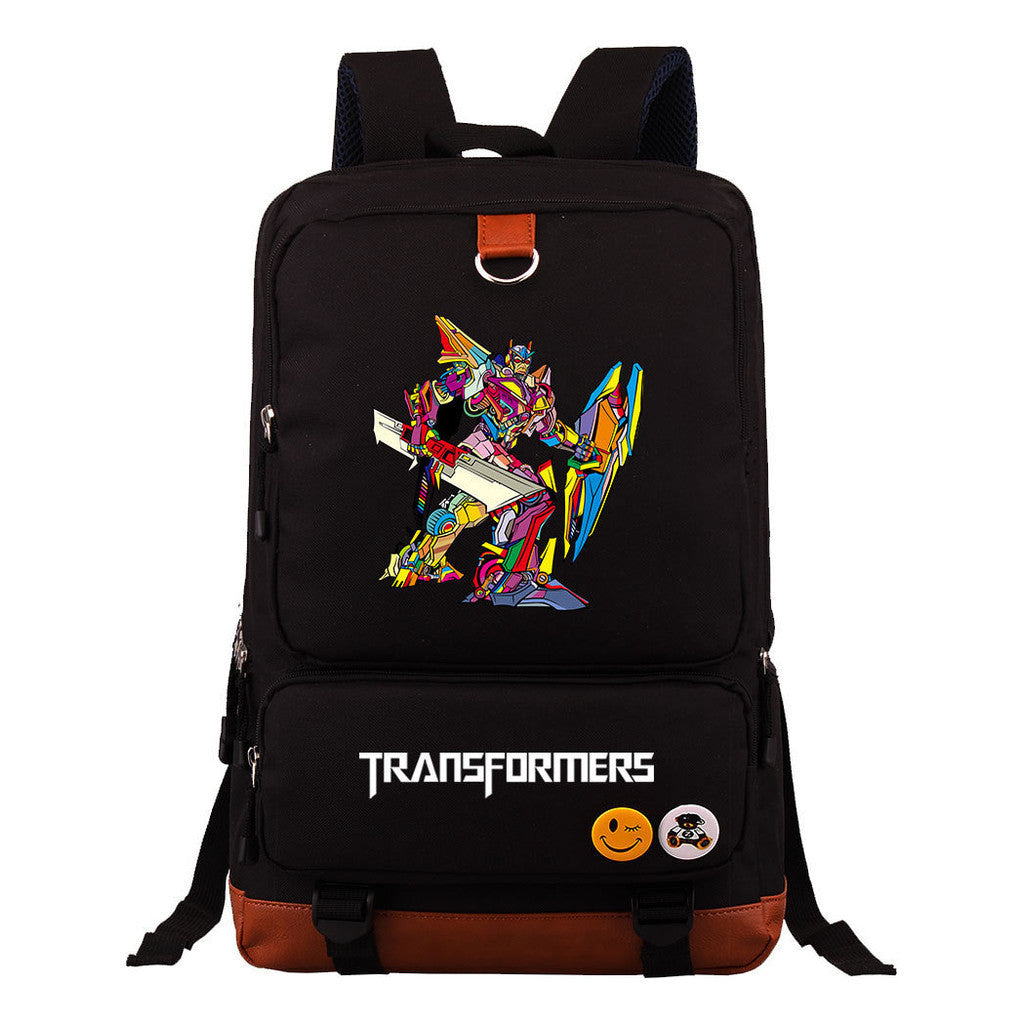 Transformed Mecha Youth Student Backpack, Men's And Women's Backpack, Travel Bag