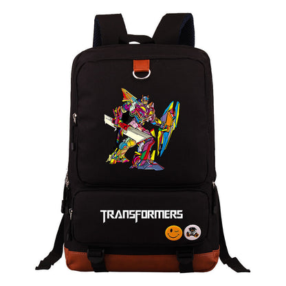 Transformed Mecha Youth Student Backpack, Men's And Women's Backpack, Travel Bag