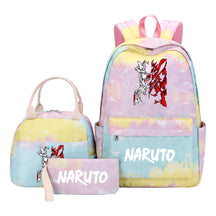 Naruto Girls School Bag Lunch Bag Three Piece Set Backpack Set