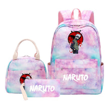 Naruto Girls School Bag Lunch Bag Three Piece Set Backpack Set