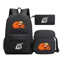 Anime Naruto Starry Sky Student School Bag Three Piece Set Backpack Set