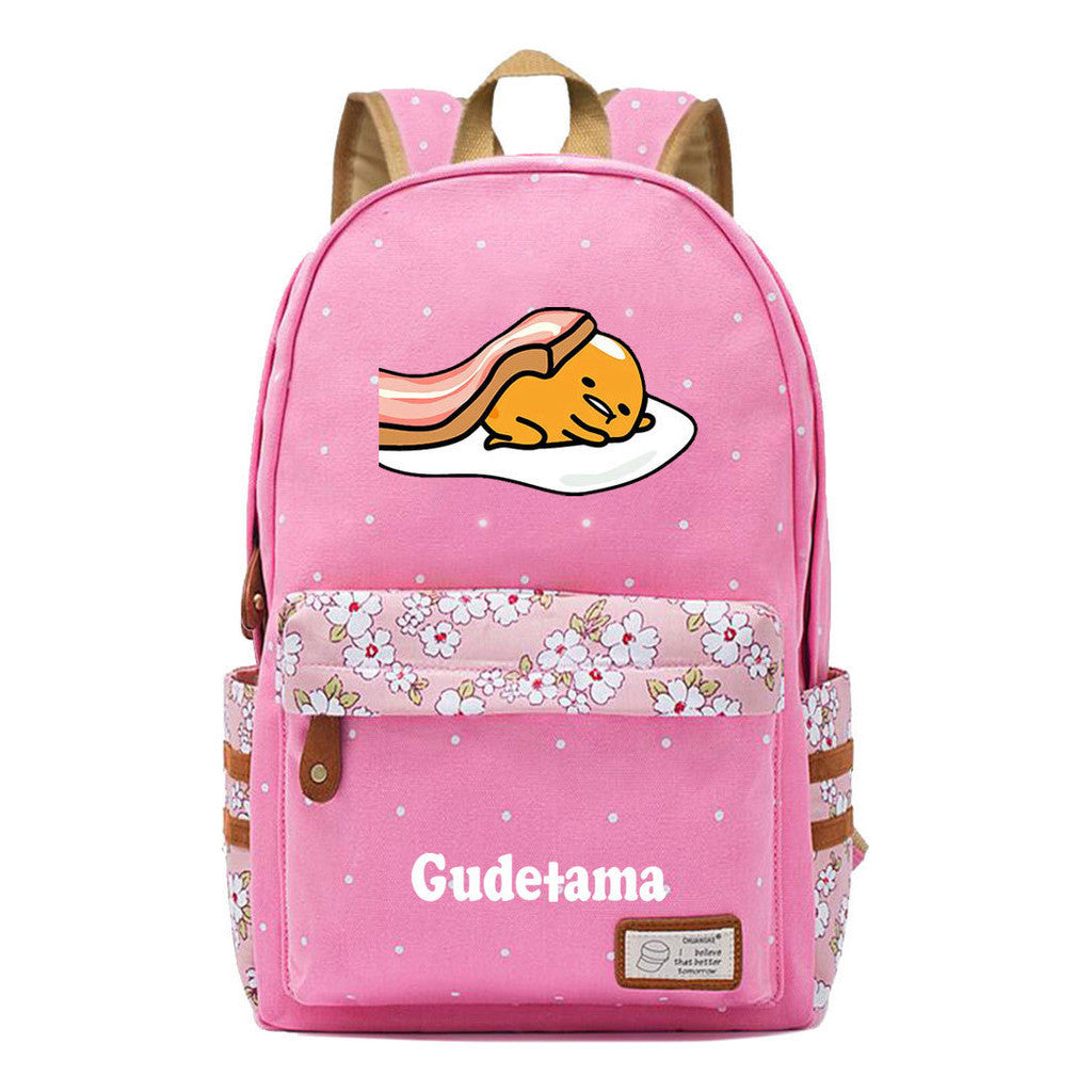 Egg Yolk Lazy Egg Teenage Girls Student Backpack Leisure Backpack